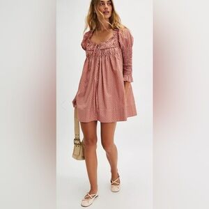 FREE PEOPLE STAR DIP MINI
DRESS GLASS ROSES COMBO NWT Size Small